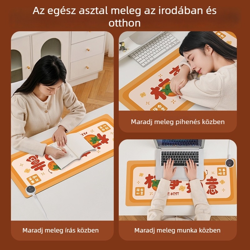 Kétoldalas melegítő asztali matrac - csúszásmentes, Cortical anyag, logónyomás