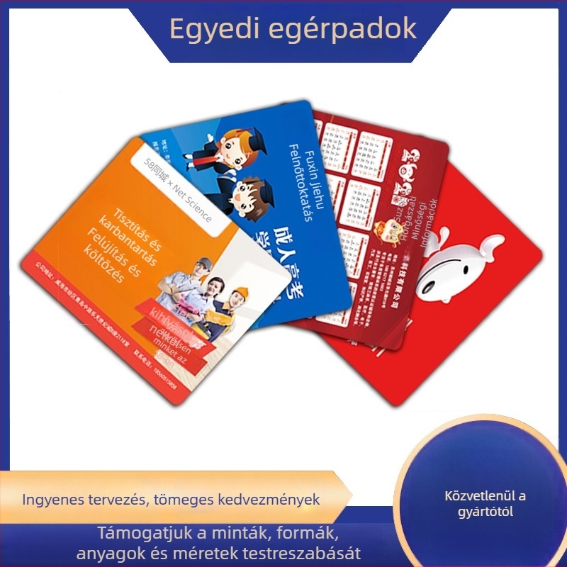 Személyre szabható egérpad, extranagy méret, foltálló, csúszásmentes gumírozott felület, logó nyomtatás