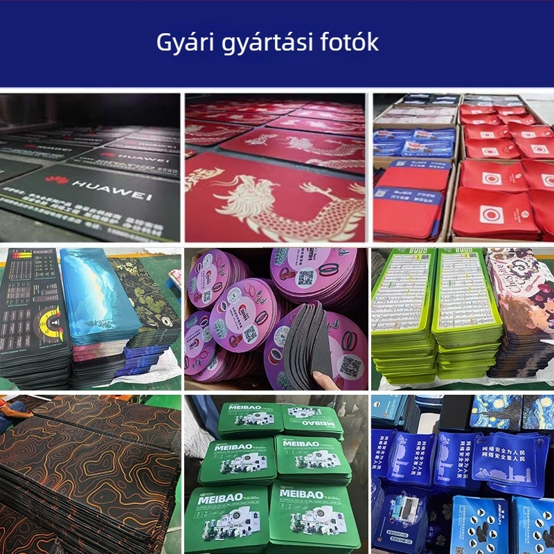 Személyre szabható egérpad, extranagy méret, foltálló, csúszásmentes gumírozott felület, logó nyomtatás