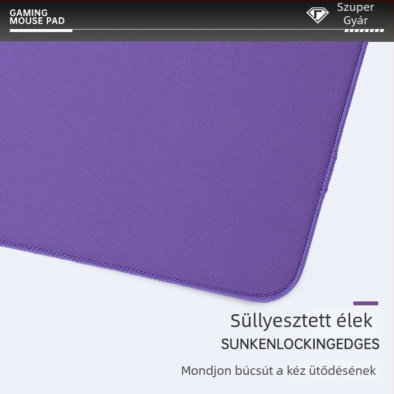 Poliuretán FPS egérpad, lila, nagy méret, ultra-soft, kardkovács stílusú, gaminghez