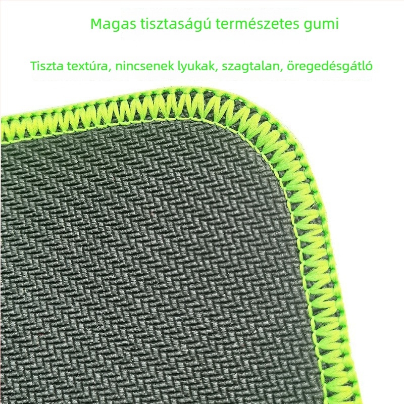 Természetes kaucsukból készült egérpad magas sűrűségű textil felülettel, íróasztali pad, billentyűzetpad
