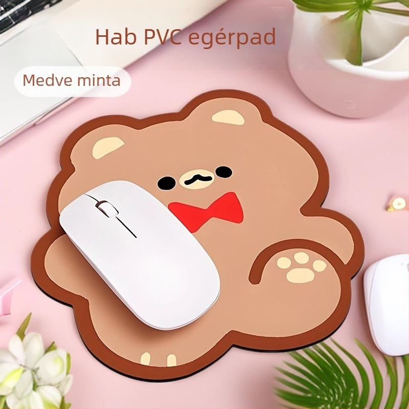 Egérpad PVC-gumiából, egyoldalas, kalkulátor funkcióval, nyomtatott logóval