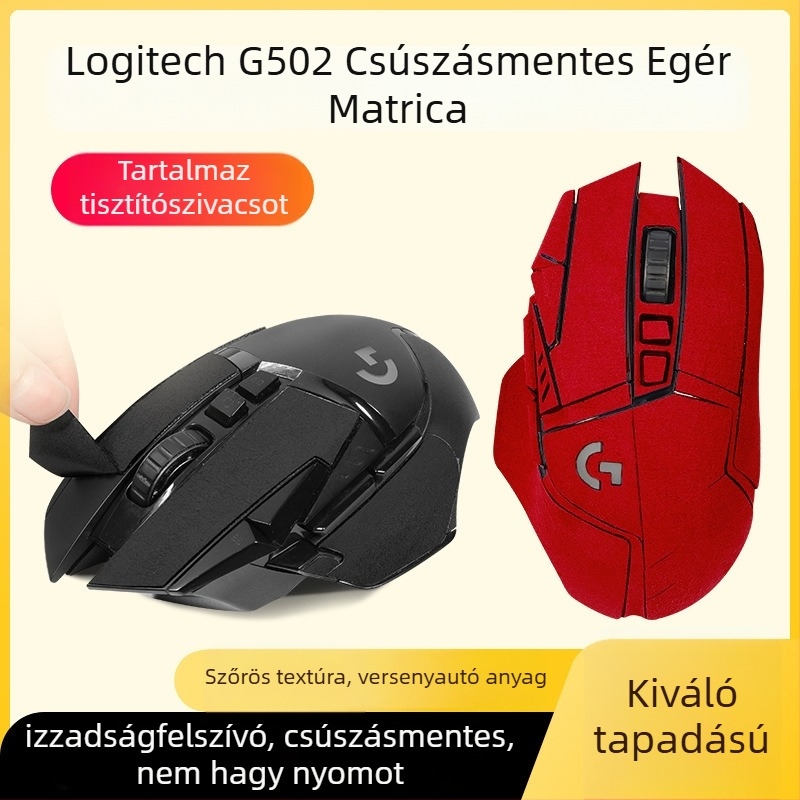 Logitech G502 egérpad – csúszásmentes, izzadságot felszívó, kopásálló gumialátét