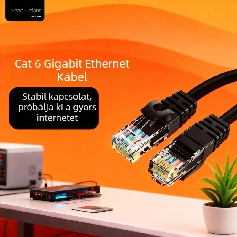 Kuxiang H02 Category 6e RJ-45 számítógép-kábel, réz/alumínium, 1 Gbps
