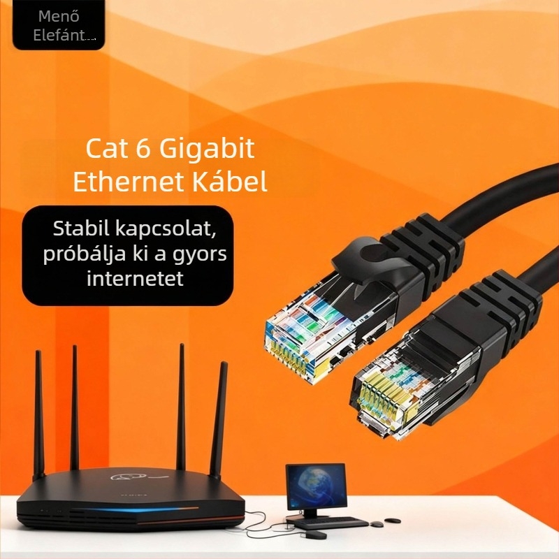 Kuxiang H02 Category 6e RJ-45 számítógép-kábel, réz/alumínium, 1 Gbps