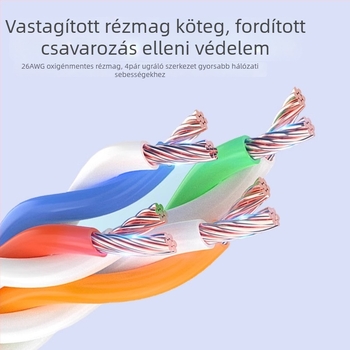 Category 6e RJ45 hosszabbító kábel, Gigabites Ethernet, tiszta réz, csatlakozó férfi–nő