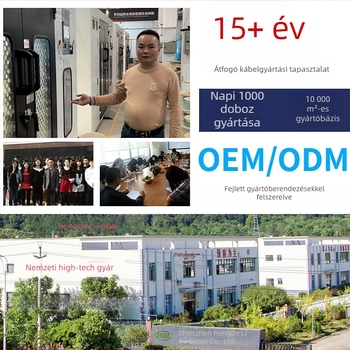 Cat7 hálózati kábel, dupla árnyékolású SFTP, 10 Gbps, tiszta réz, kész patch kábel