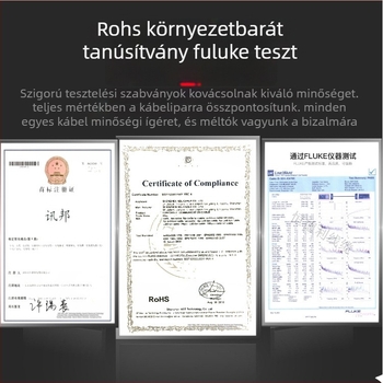 Cat7 hálózati kábel, dupla árnyékolású SFTP, 10 Gbps, tiszta réz, kész patch kábel
