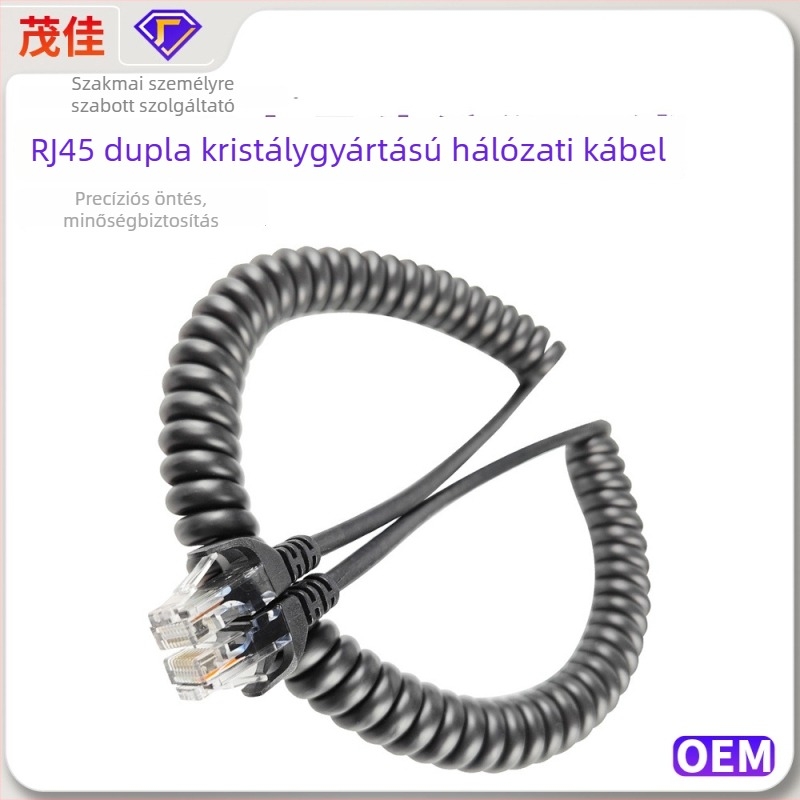 RJ45 kristályfejű injekciós teleszkópos CAT6 hálózati kábel, 10 Gbps, gyártás az ábrák szerint