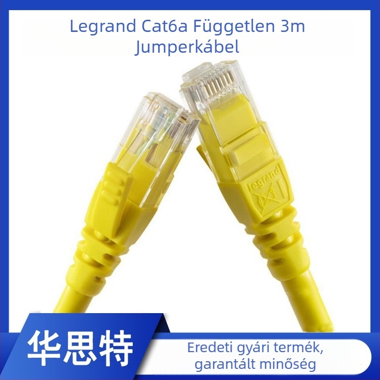 Luogang Cat6a árnyékolatlan hálózati jumper kábel set-top boxhoz és számítógéphez