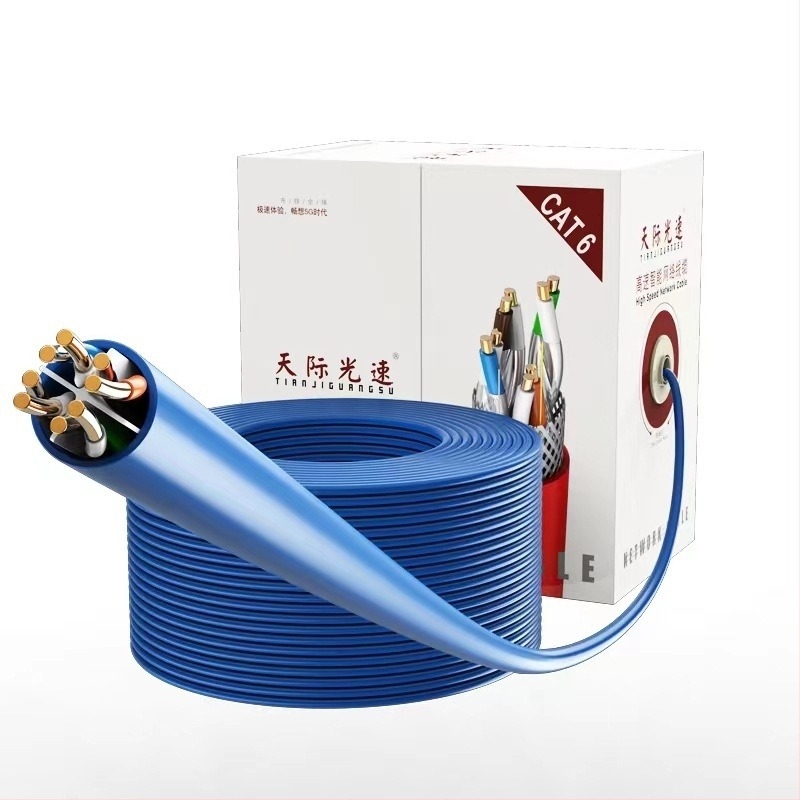 Kültéri Cat5/6 Gigabit Ethernet-kábel, 8-vezetékes, csavart érpár, vízálló