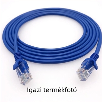 Gigabit Ethernet-kábel kristályfejű RJ45 csatlakozóval, hosszúság 1–40 m