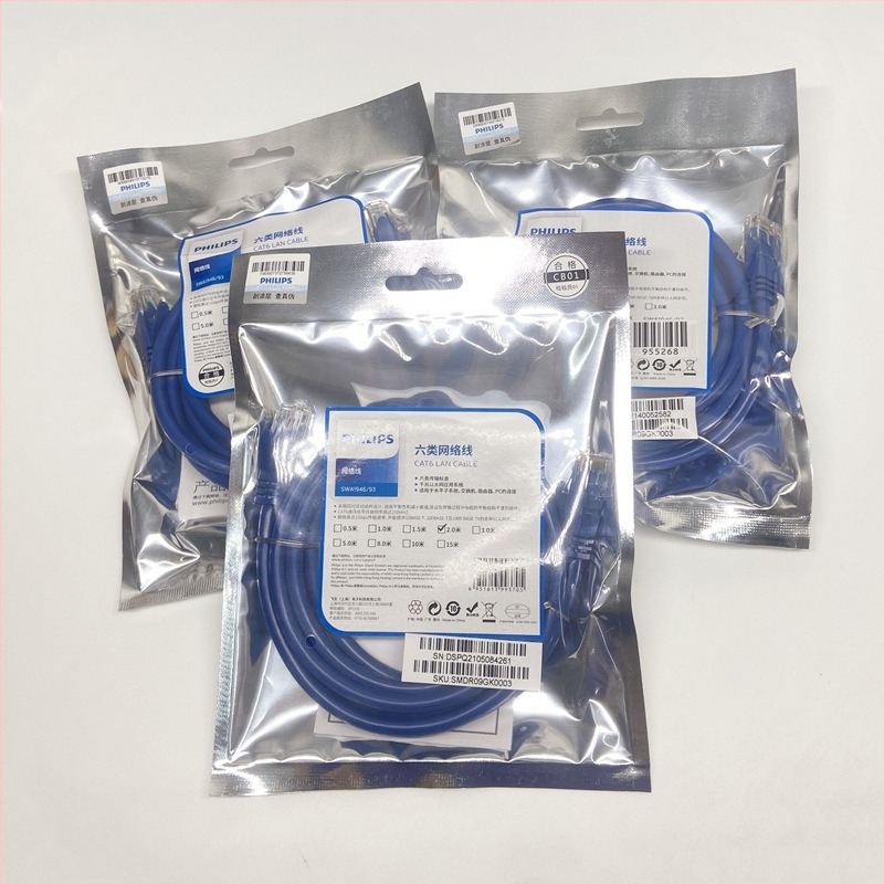 Philips SWA1946/93 Cat6 Gigabit Hálózati Kábel CTA6, Oxigénmentes Réz, RJ-45, Csavart Érpár