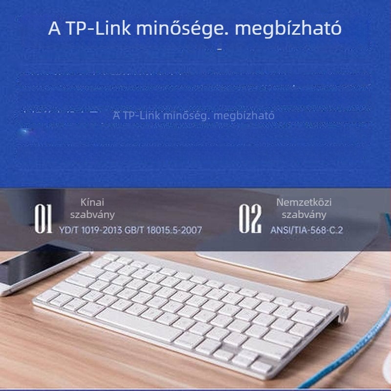 TPLINK Cat5e felügyeleti hálózati kábel, 305 m, EC5E-305B oxigénmentes réz 0.45, UTP