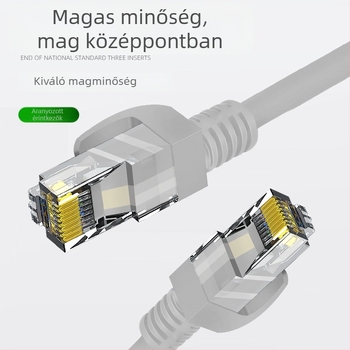 CAT6 Ethernet hálózati kábel, RJ-45, 8 szálú, átmérő 5,5, réz bevonat alumínium (CCA), routerhez, csavart érpár
