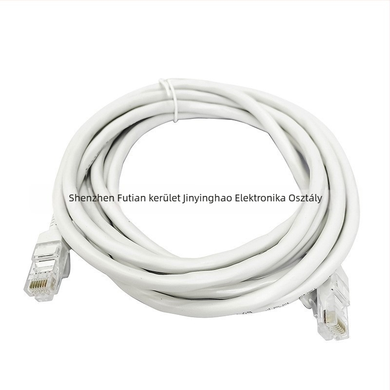 Cat6 hálózati kábel, UTP, rézvezető, RJ-45 csatlakozó, 1000 Mbps, csavart érpár, otthoni és irodai használatra