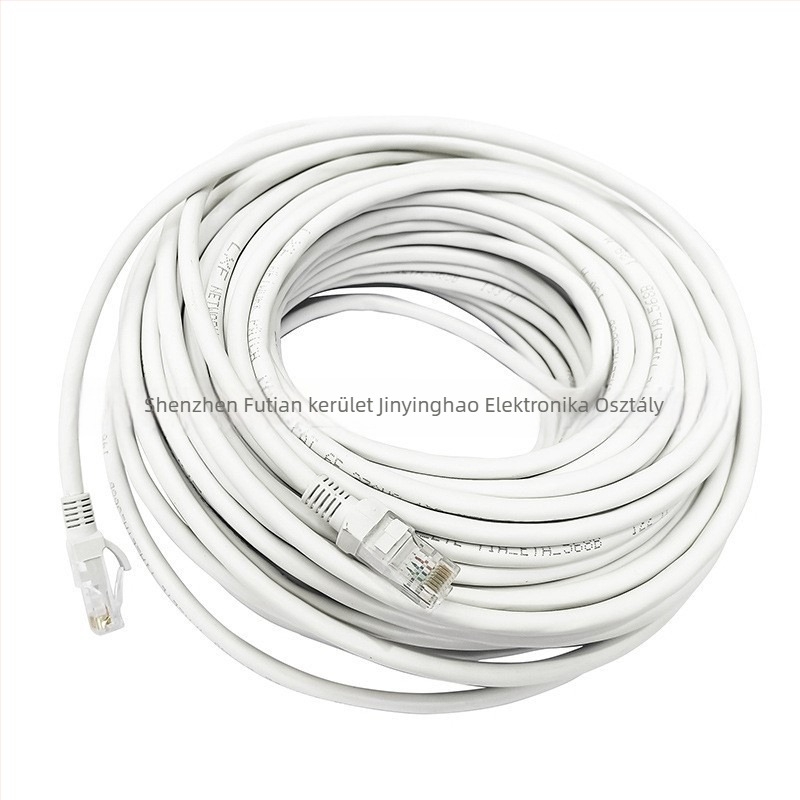 Cat6 hálózati kábel, UTP, rézvezető, RJ-45 csatlakozó, 1000 Mbps, csavart érpár, otthoni és irodai használatra