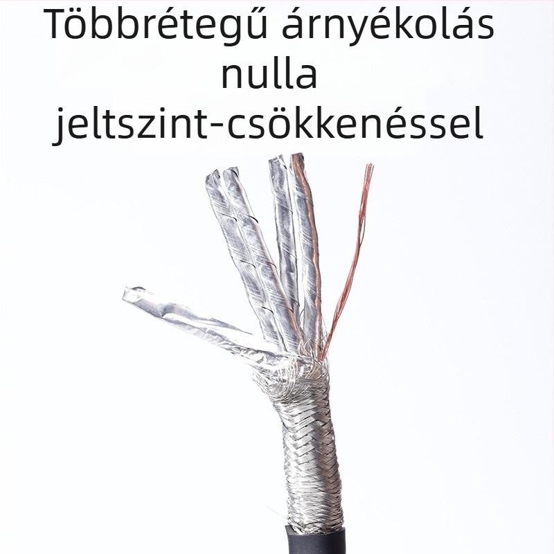 Cat8 hálózati kábel – modell cat8, átviteli sebesség 40 Gbps, működési hőmérséklet 20–65°C, tárolási hőmérséklet 20–65°C, húzószilárdság 1000, számítógépek és kapcsolókhoz