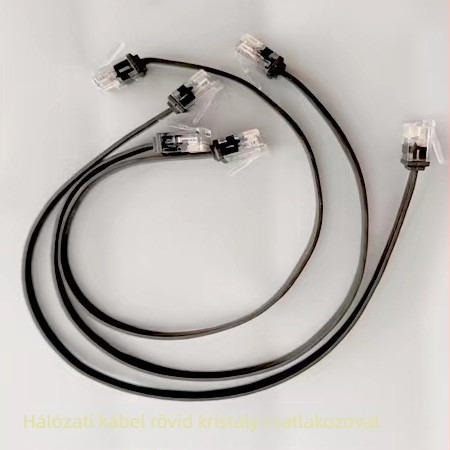 Cat6 vékony, árnyékolás nélküli hálózati kábel, lapos kivitelben, 1000 Mbps, oxigénmentes réz, RJ-45 csatlakozó, beltéri használatra