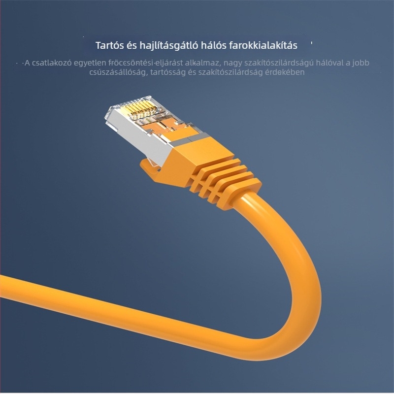 Weixun VPC6SSTP-Y 8-vezetékes Cat6a kettős árnyékolású gigabites patchkábel RJ-45