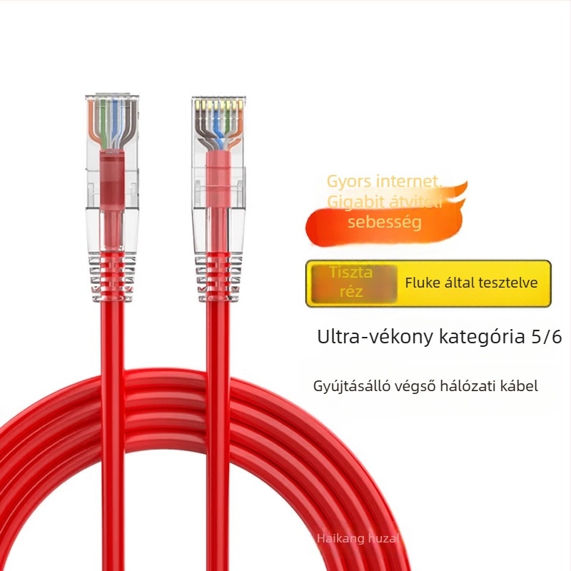 Cat5e Ethernet-kábel, gigabites patch-kábel otthoni routerhez és számítógéphez