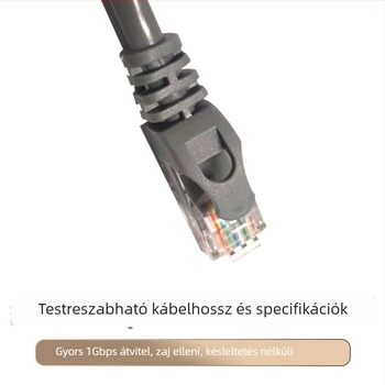 CAT5E UTP hálózati kábel, árnyékolás nélküli, réz oxigénmentes 99,9%, Ø5,4 mm, 100 MHz adatátvitel
