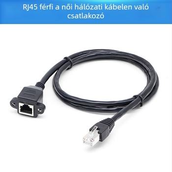Kategória 5 hálózati kábelhosszabbító, RJ-45 csatlakozó, Gigabit, oxigénmentes réz, csavart érpár