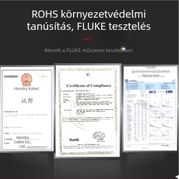 Cat7 LLDPE árnyékolt Ethernet-kábel, 8 vezető, 500/550/600 MHz, RJ-45 csatlakozó, 10 Gbps