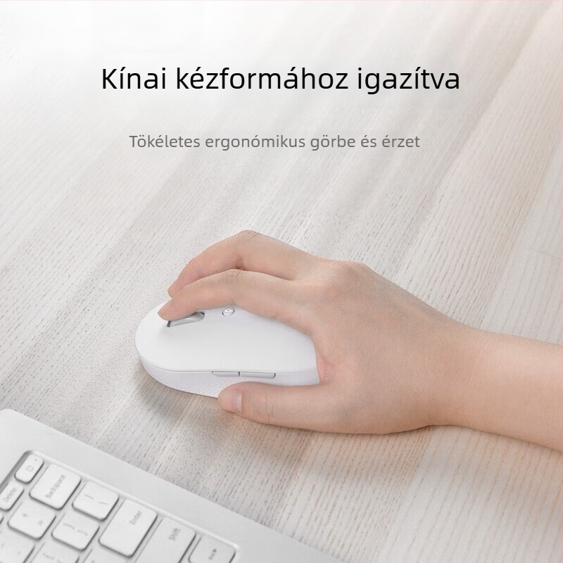 Vezeték nélküli, csendes egér két üzemmóddal (Bluetooth), USB vevővel, laptophoz és PC-hez