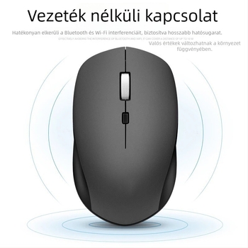 S1000 vezeték nélküli egér - 3 gomb, 1600 DPI, 2.4 GHz, Plug-and-Play, kompatibilis laptophoz