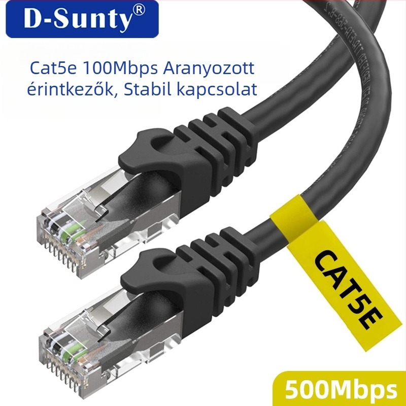D-Sunty Beltéri Cat5e UTP hálózati kábel, patch kábel, Cat5e árnyékolatlan Ethernet kábel routerhez