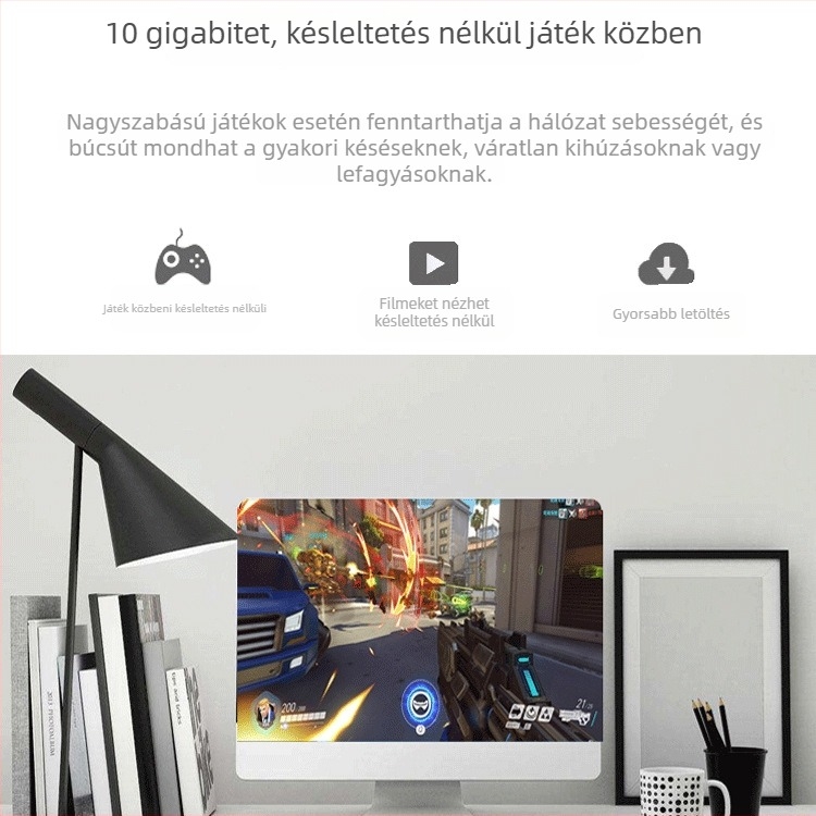 Cat 7 árnyékolt Ethernet-kábel Yongbo 001, 10 000 MB átviteli sebesség, router és számítógéphez, testreszabható, -20..70°C
