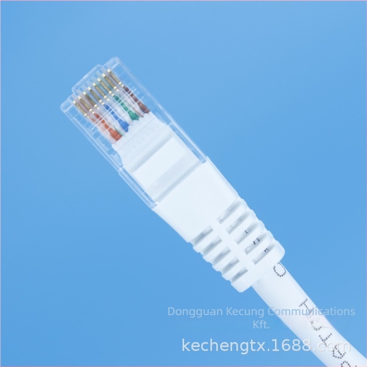 KC-0605 Cat6 hálózati patchkábel, 100 Mbps, -40°C-tól 70°C-ig, húzóerő 20 N