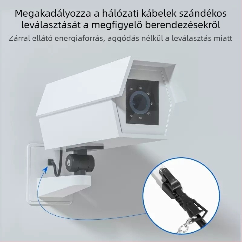 CAT8 Class VIII árnyékolt Ethernet-kábel zárómechanizmussal, RJ-45, 10 Gbps