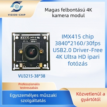 4K USB kamera modul autofókusszal, 8 MP érzékelő, 3840x2160 @30fps, USB 2.0, meghajtó nélküli