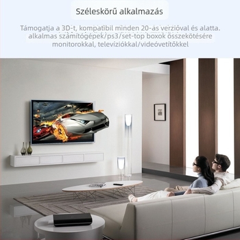 HDMI kábel, rézbevonatú acélmag, aranyozott csatlakozók, OEM elérhető