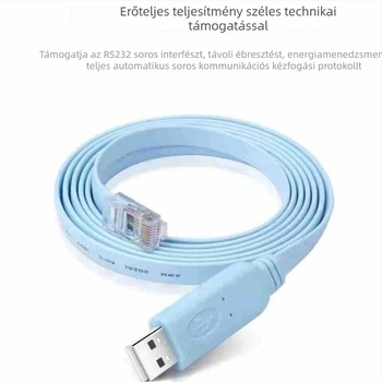 USB-RS232 konzol adapter kábel, USB interfész, rézvezeték, PC-hez