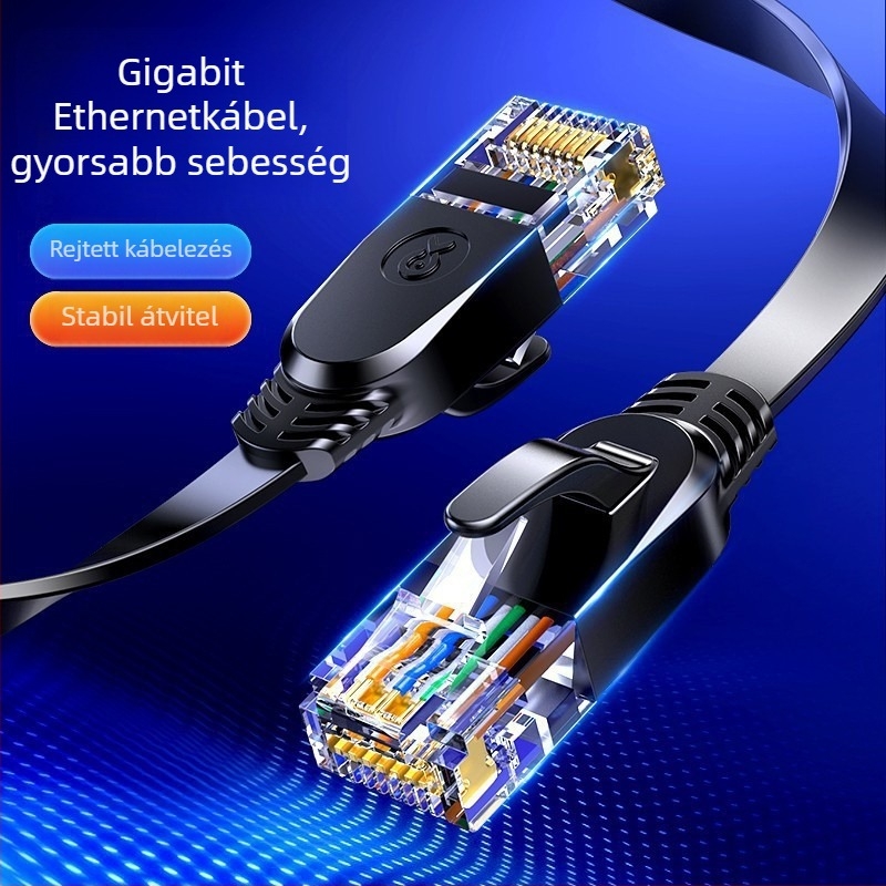 Cat6 Ethernet kábel WX9 a routerhez, nagy sebességű hálózati kábel, 250 m adatátvitel