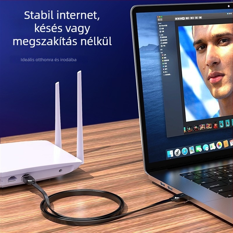 Cat6 Ethernet kábel WX9 a routerhez, nagy sebességű hálózati kábel, 250 m adatátvitel