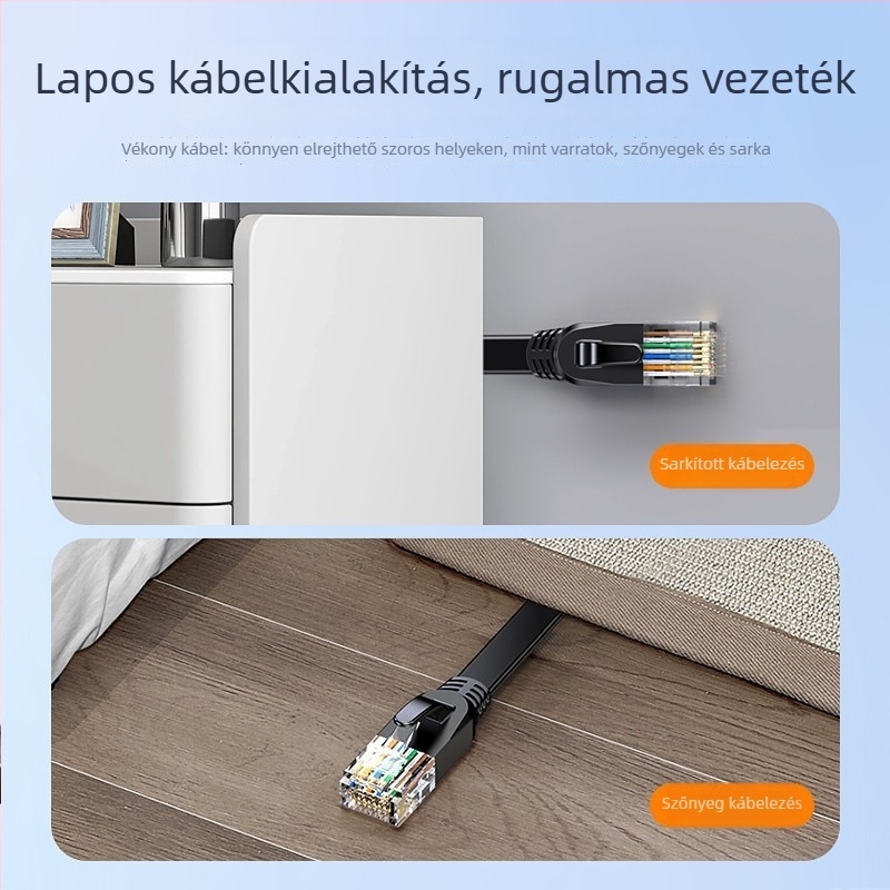 Cat6 Ethernet kábel WX9 a routerhez, nagy sebességű hálózati kábel, 250 m adatátvitel
