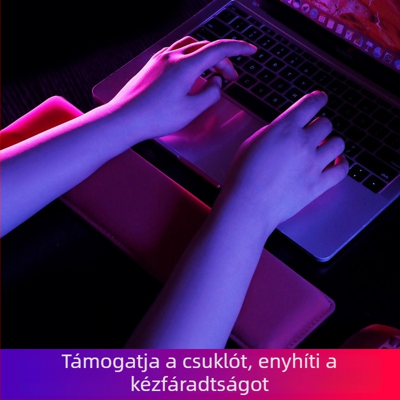 Billentyűzet csukló-támasz – jégselyem szövetből és gélt tartalmazó, kétoldalas, pöttyös felület