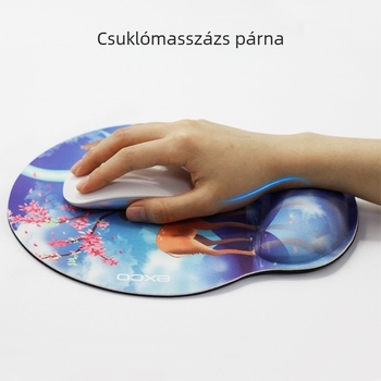 Egérpad csuklótámasz gyantából — személyre szabható, OEM gyártás, logónyomtatás lehetséges