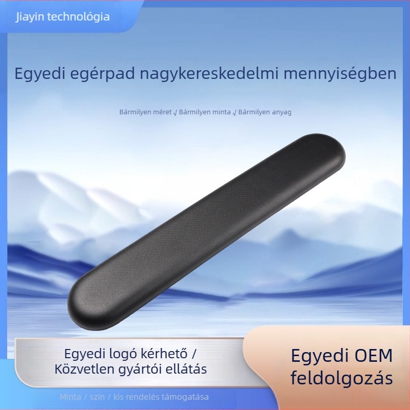 Billentyűzet csuklótámasz és egérpad | memóriahab, lassú visszaalakulás, csúszásmentes, textil + hab + PU alsó réteg, injekciós formázás, testre szabható minta