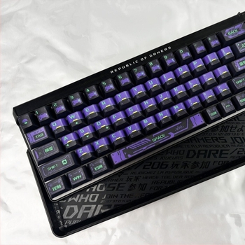 Cyberpunk PBT szublimációs billentyűsapkák készlet, 148 billentyű, mechanikus tengelyhez és szabványos mechanikus billentyűzethez
