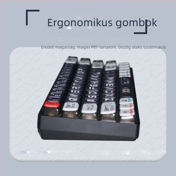 CS-nyomtatott PBT dye-sublimációs átlátszó keycap készlet mechanikus billentyűzethez – vízálló és tartós