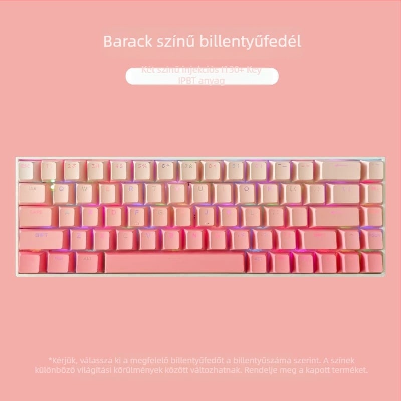 Testreszabott ABS billentyűkapszli készlet 133 billentyűhöz, gradiens gravírozással, két színű injekciós formázás