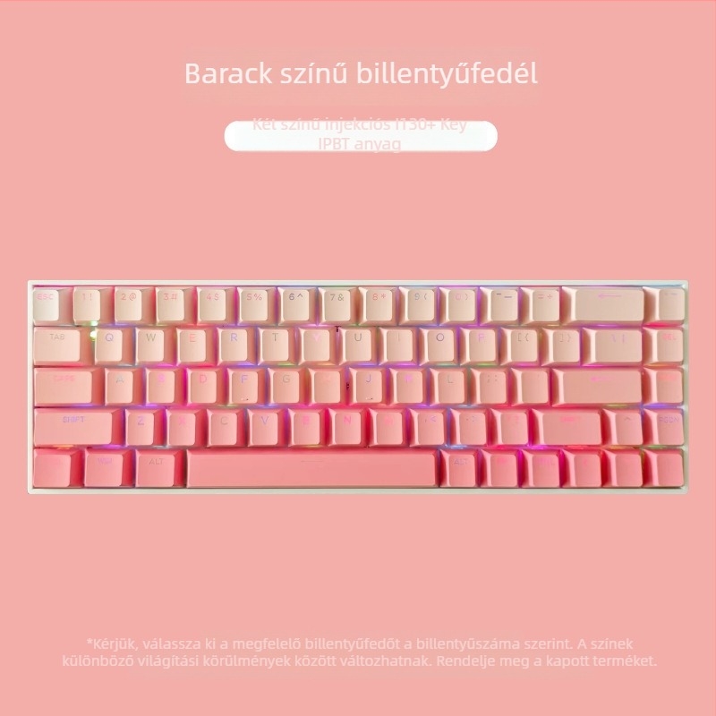Testreszabott ABS billentyűkapszli készlet 133 billentyűhöz, gradiens gravírozással, két színű injekciós formázás