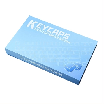 Billentyűsapkák csomagoló doboza gyöngyház pamut betéttel, univerzális illeszkedés, papírdoboz, tartalmaz két darab gyöngyház pamut betétet