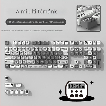 Moa téma személyre szabott PBT szublimációs billentyűsapkák univerzális mechanikus billentyűzethez — kompatibilis a 87/68/108/75/98 kiosztásokkal, tömeg 0,5 kg