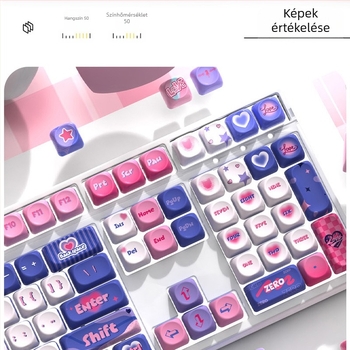 Moa témájú billentyűsapkák mechanikus billentyűzethez – testreszabott PBT szublimációval, modell Moa keycap-love-boxed, univerzális kompatibilitás, kopásálló dizájn